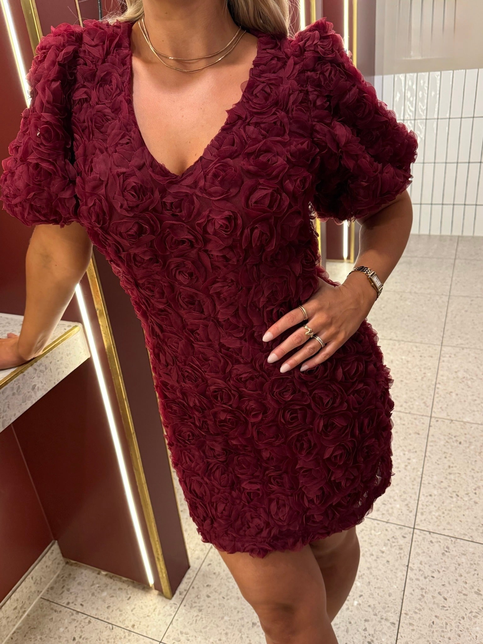 VMSILJA Short Dress - Rhododendron